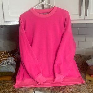 Aerie , size M , hot pink, fleece sweatshirt